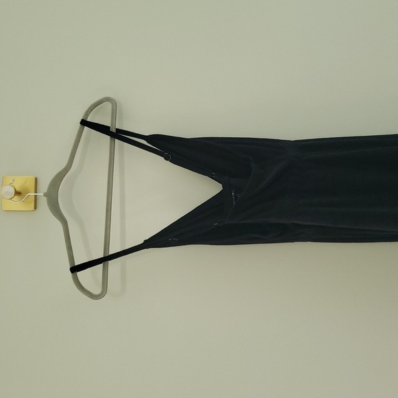 Torrid Midi Lightweight Terry Wrap Cover Up Dress 1X Black Side Slit Stappy Soft - Picture 10 of 16